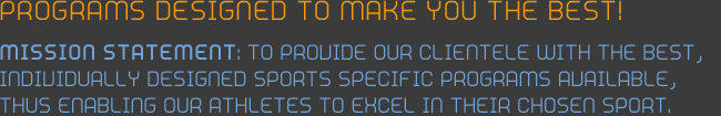 MISSION STATEMENT